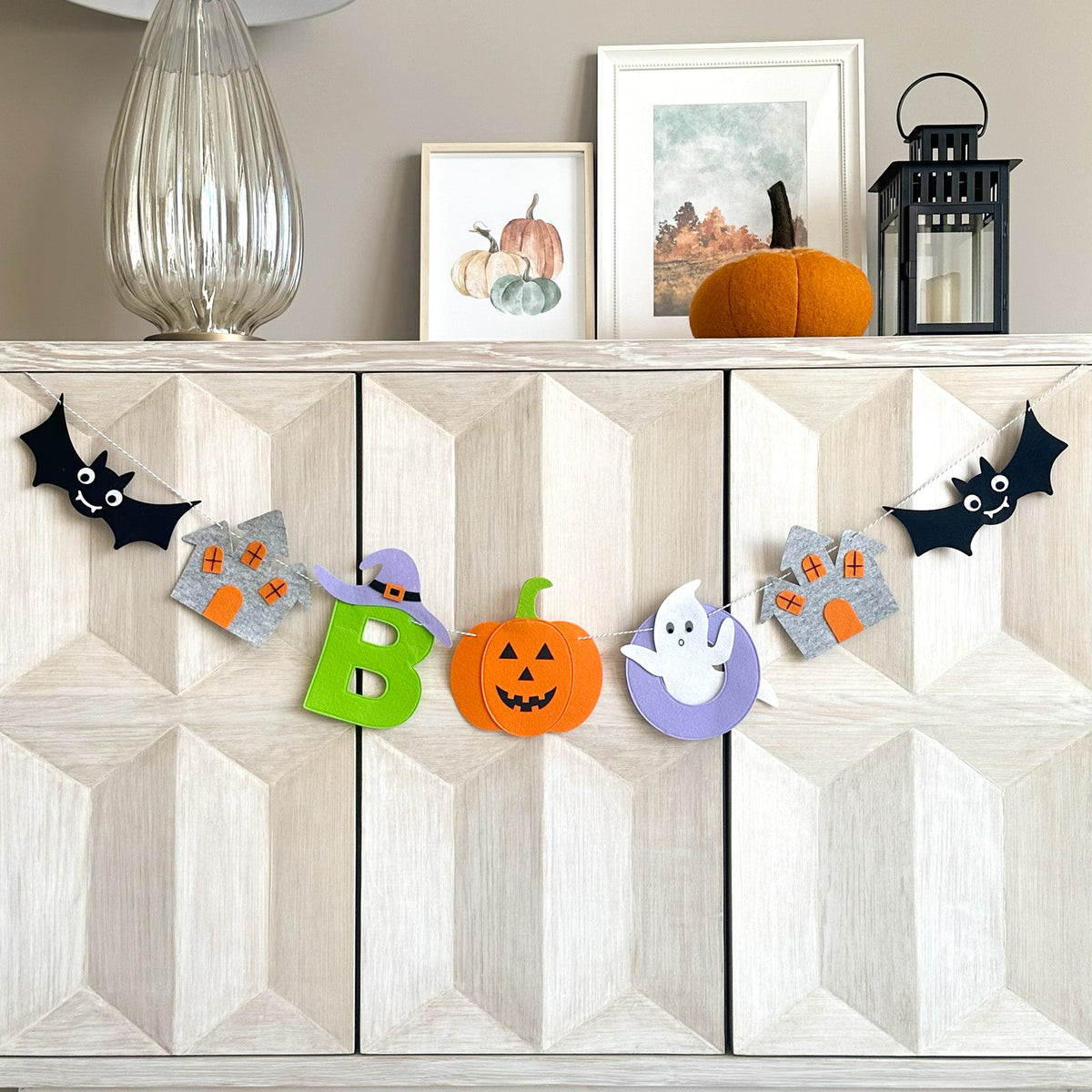 Boo Felt Garland