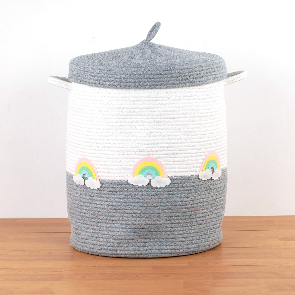 Rainbow Grey Storage Basket