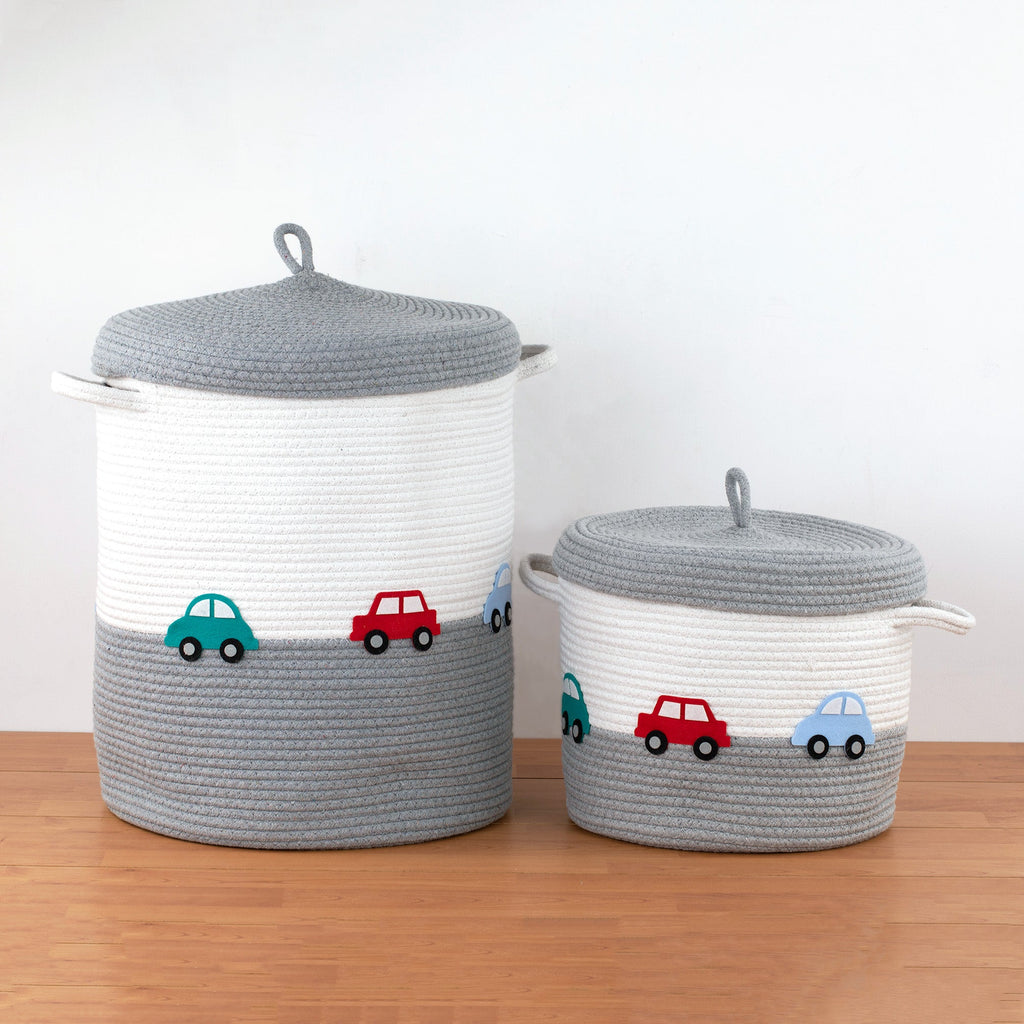Cars Grey Storage Basket