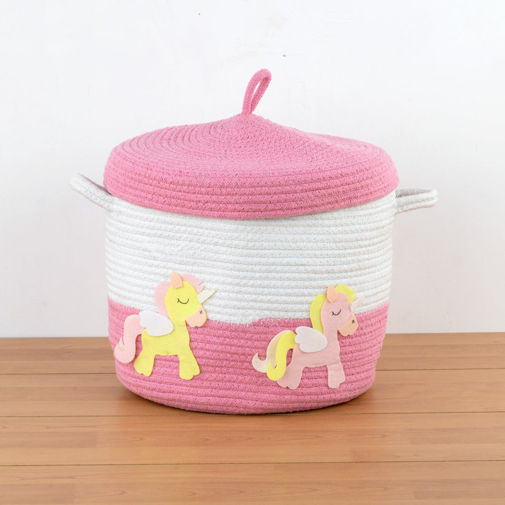 Unicorn Rope Storage Basket