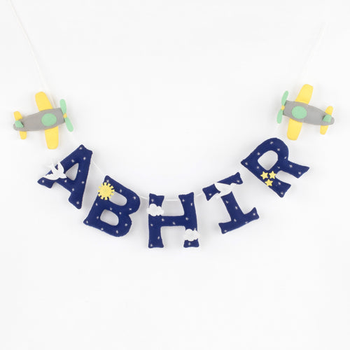 Aeroplane Theme Name Hanging