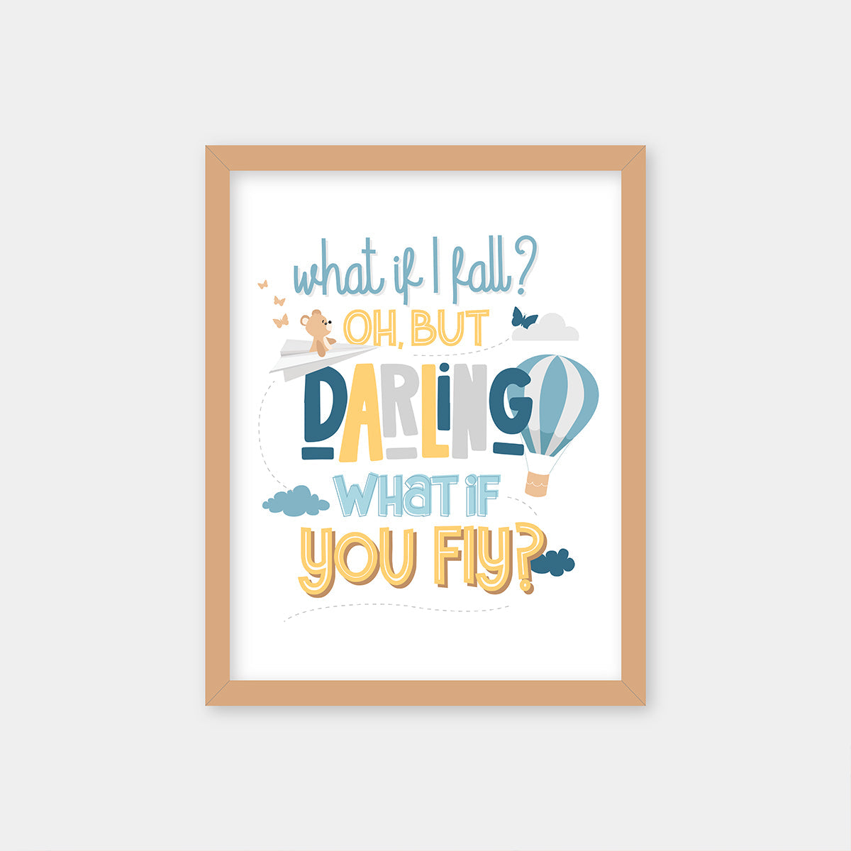 Fly Quote Wall Art