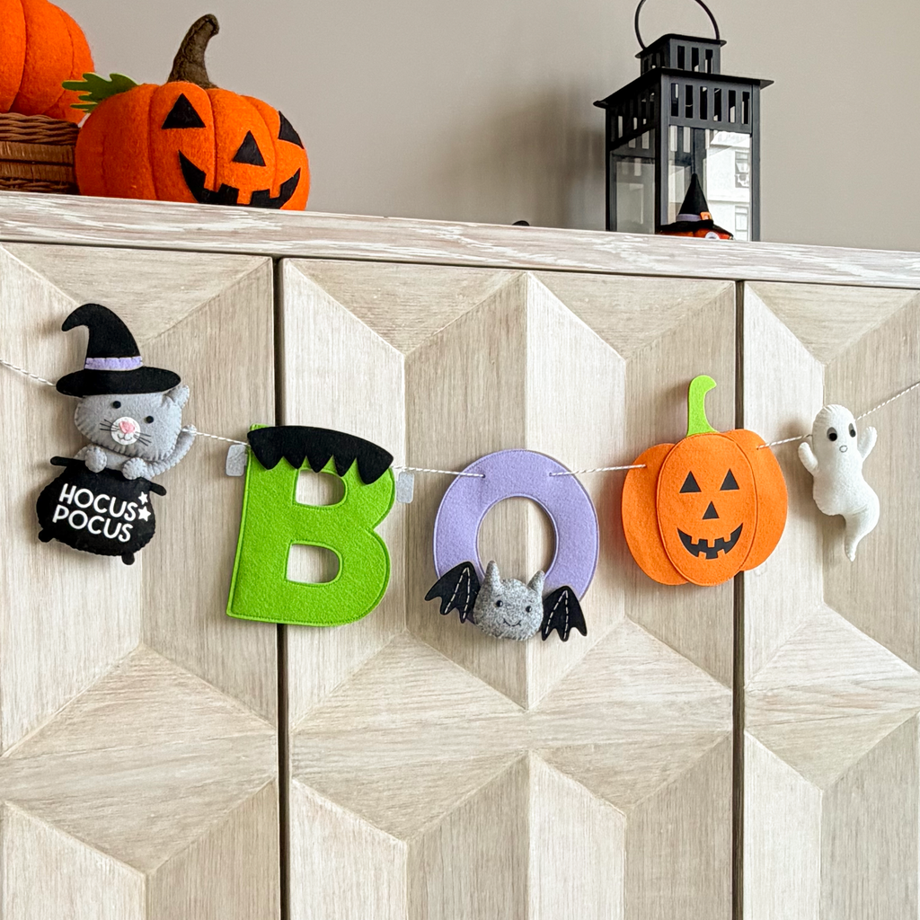 Boo Felt Garland