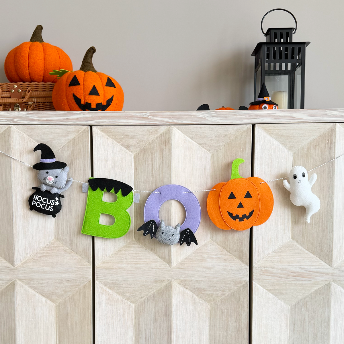 Boo Felt Garland