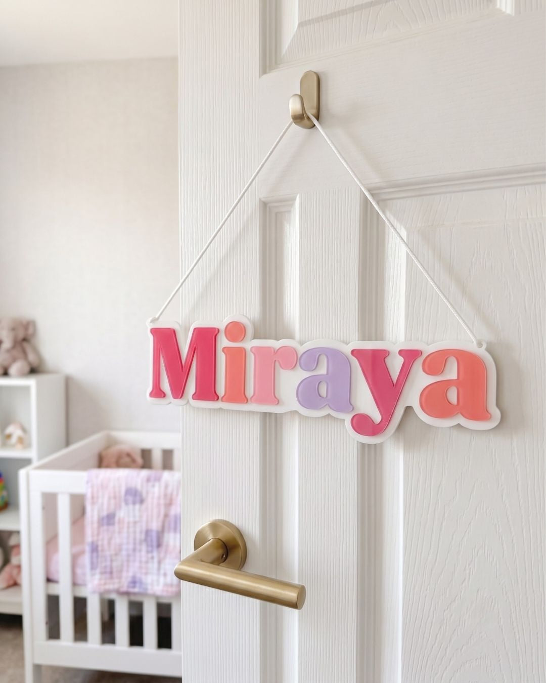 Plate Blush Name Plaque
