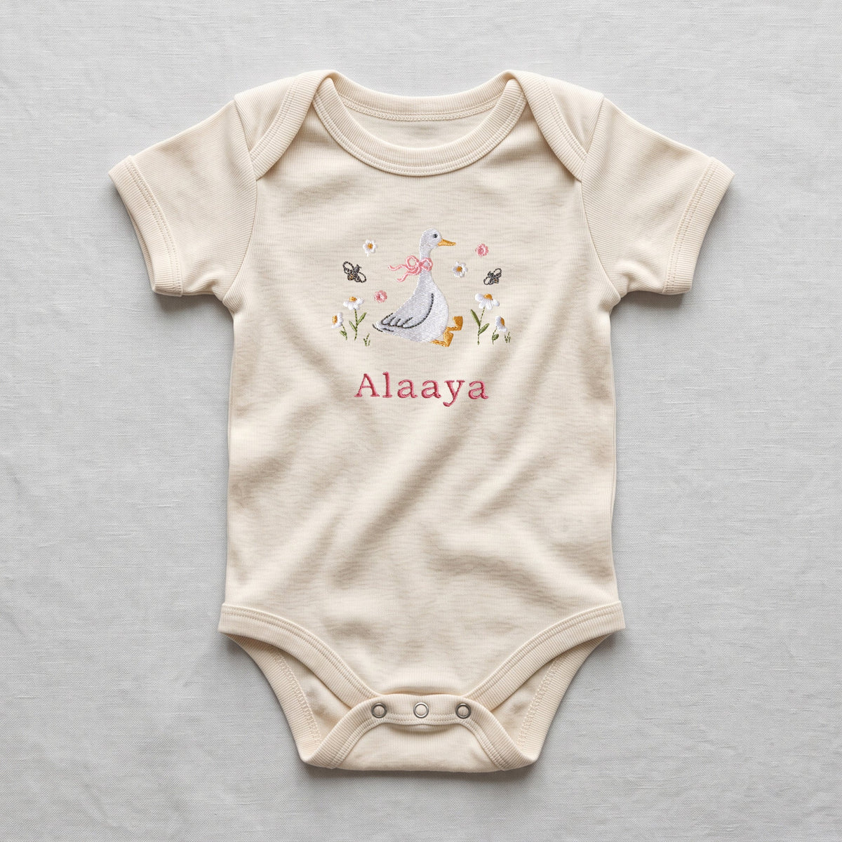 White Duckling Baby Onesie