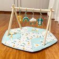 Teal Dogs Play Gym