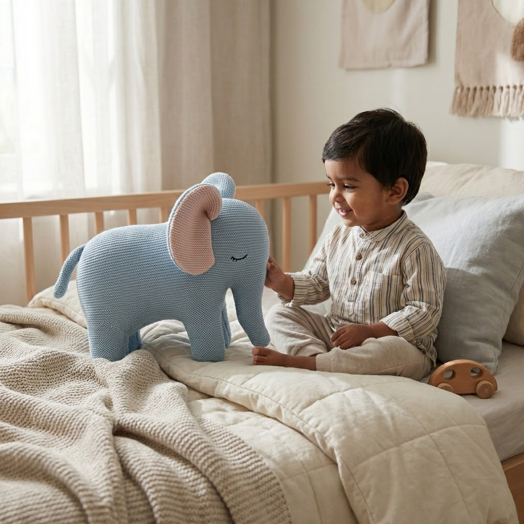 Elephant Knitted Soft Toy