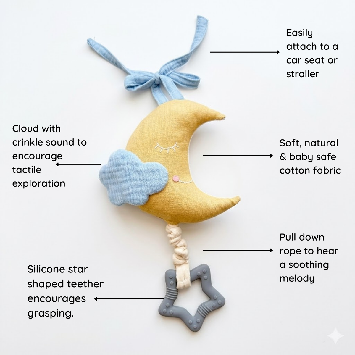 Moon Musical Pull Toy