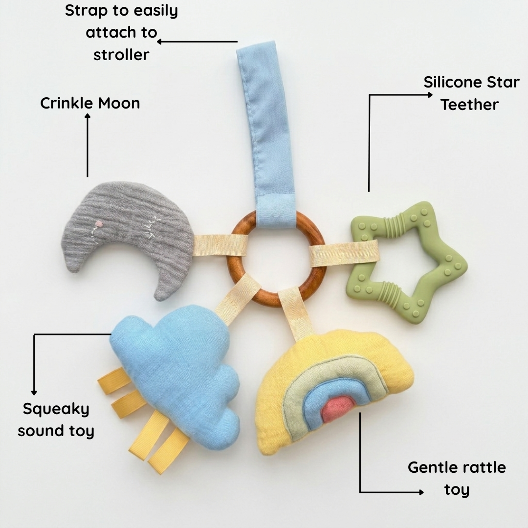 Rainbow Sensory Teether Set