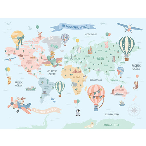 Balloon Nursery Wallpaper