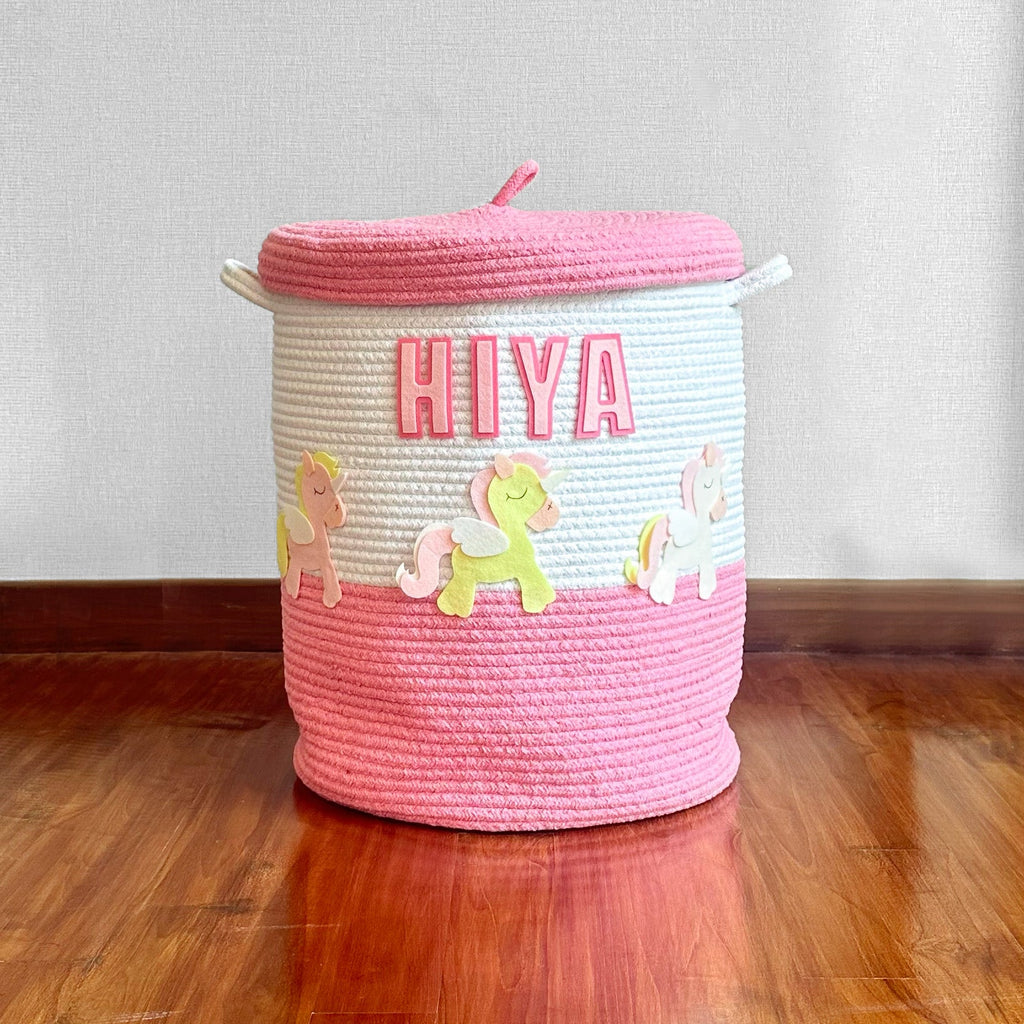 Unicorn Rope Storage Basket