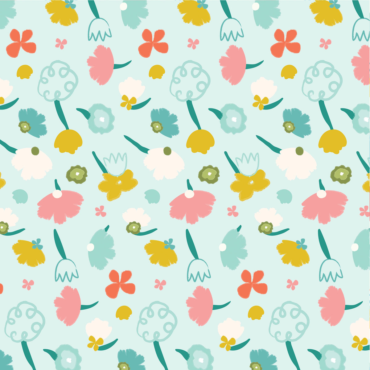 Flower Power Nursery Wallpaper