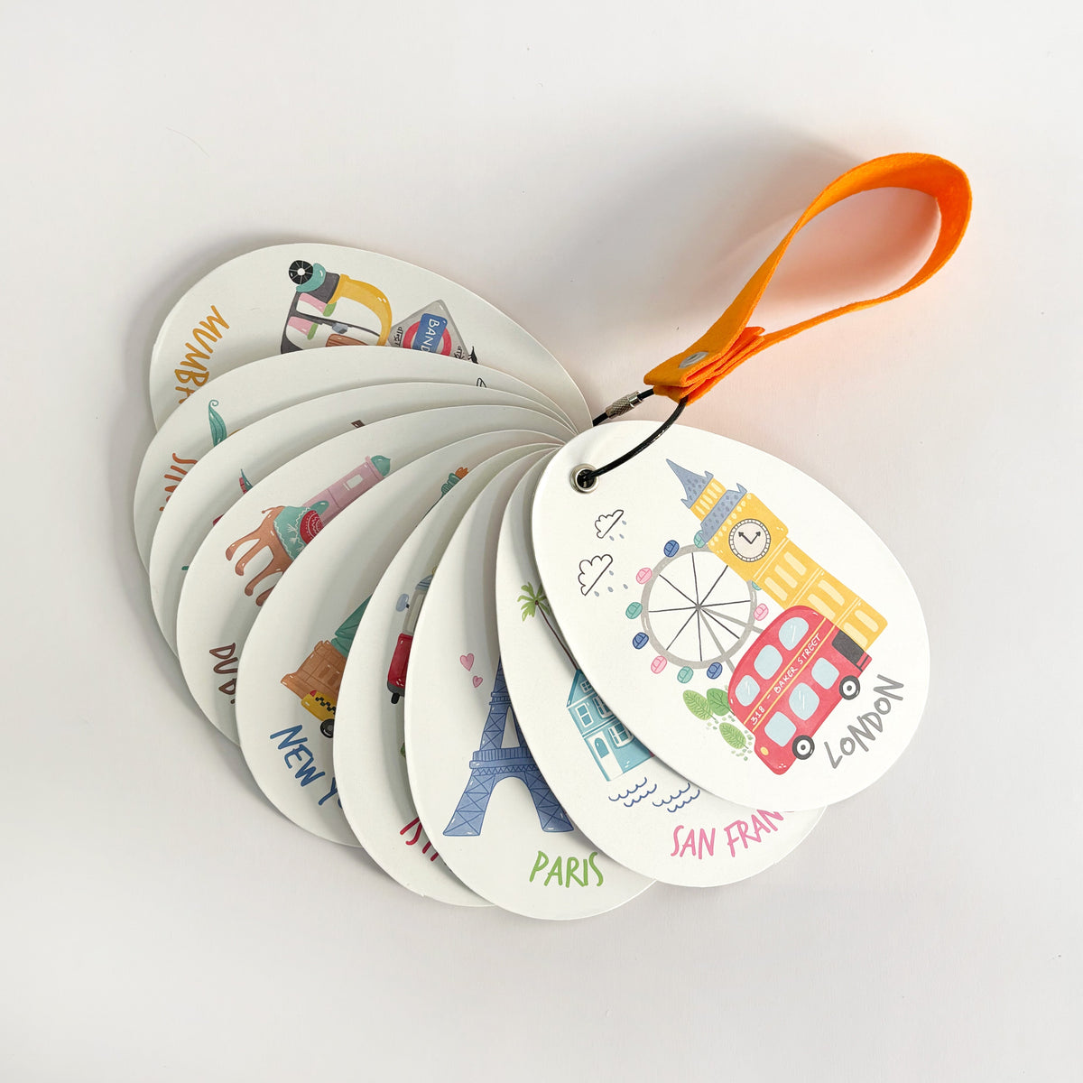 Travel City Milestone Cards