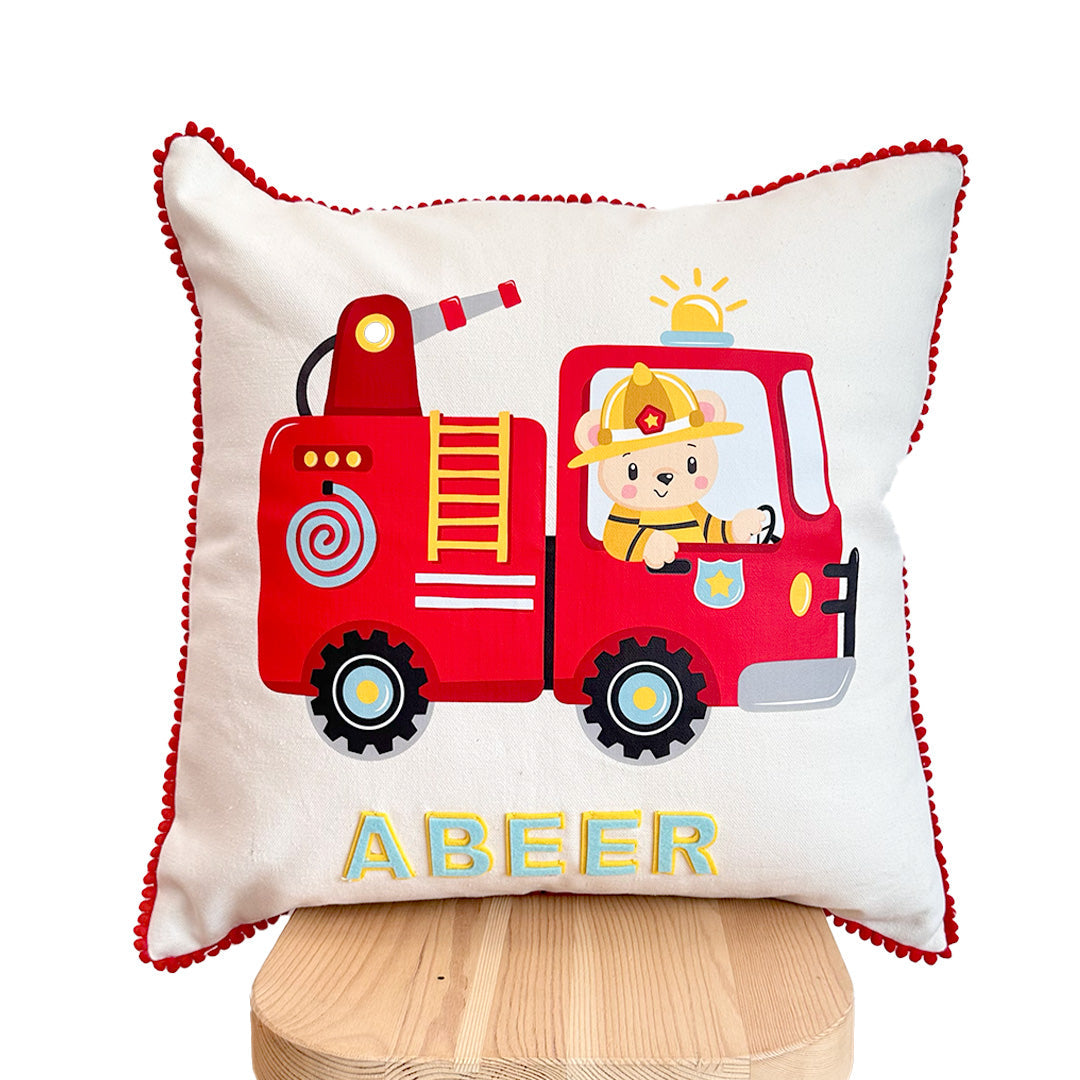 Red Fire Throw Cushion