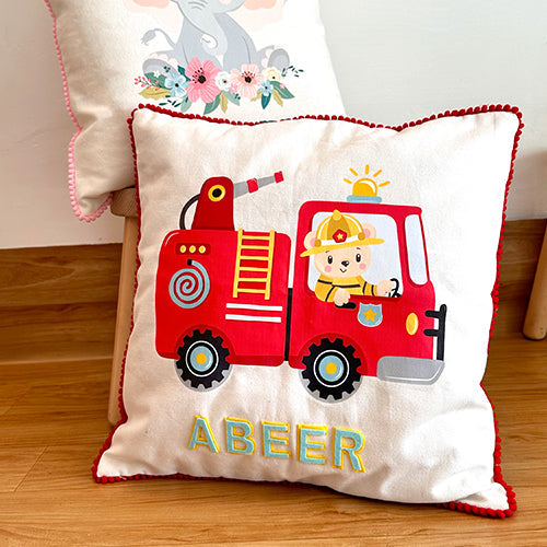 Red Fire Throw Cushion