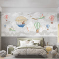 Grey Balloon Nursery Wallpaper