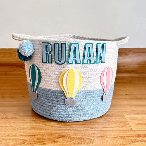Blue Balloon Storage Basket