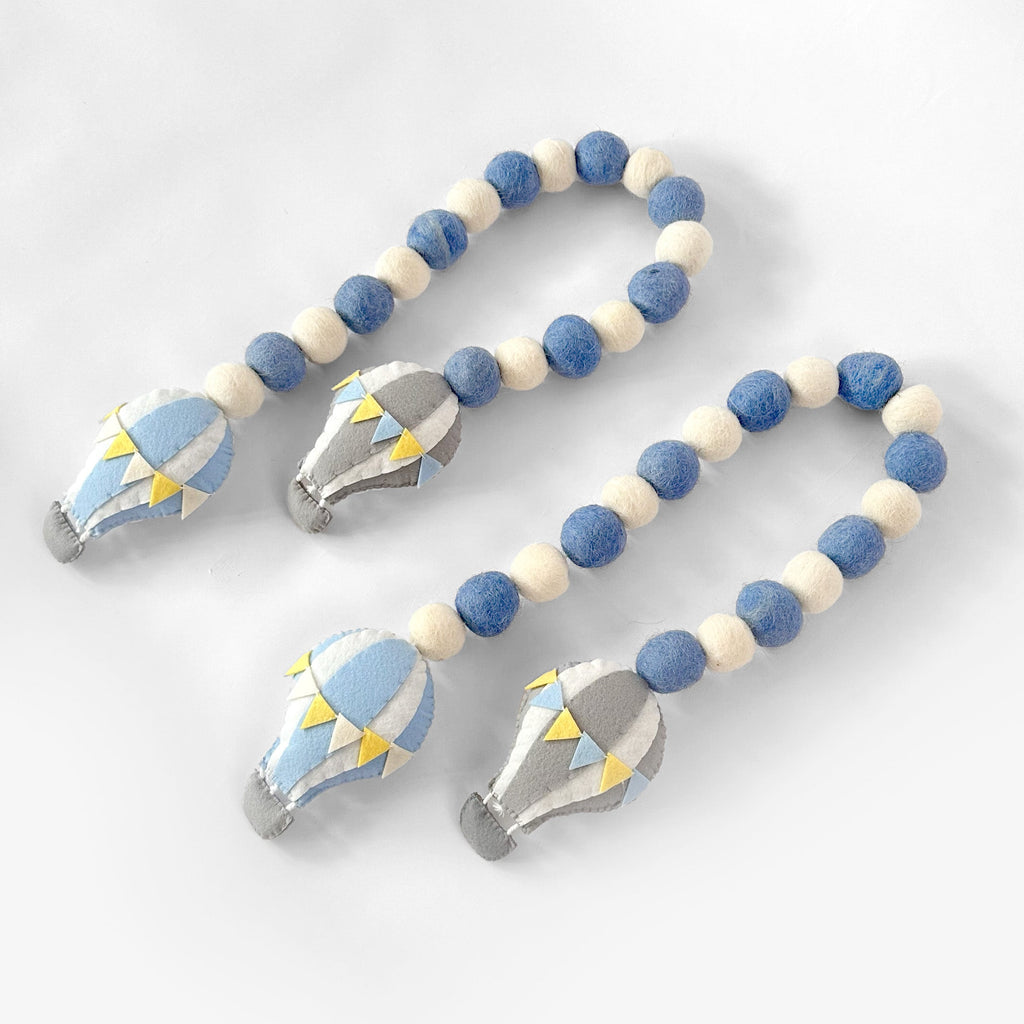 Blue Balloon Curtain Ties