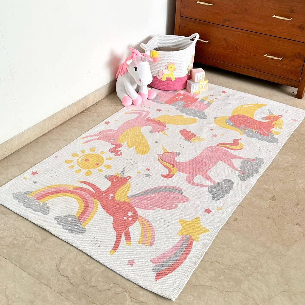 Unicorn Land Nursery Rug
