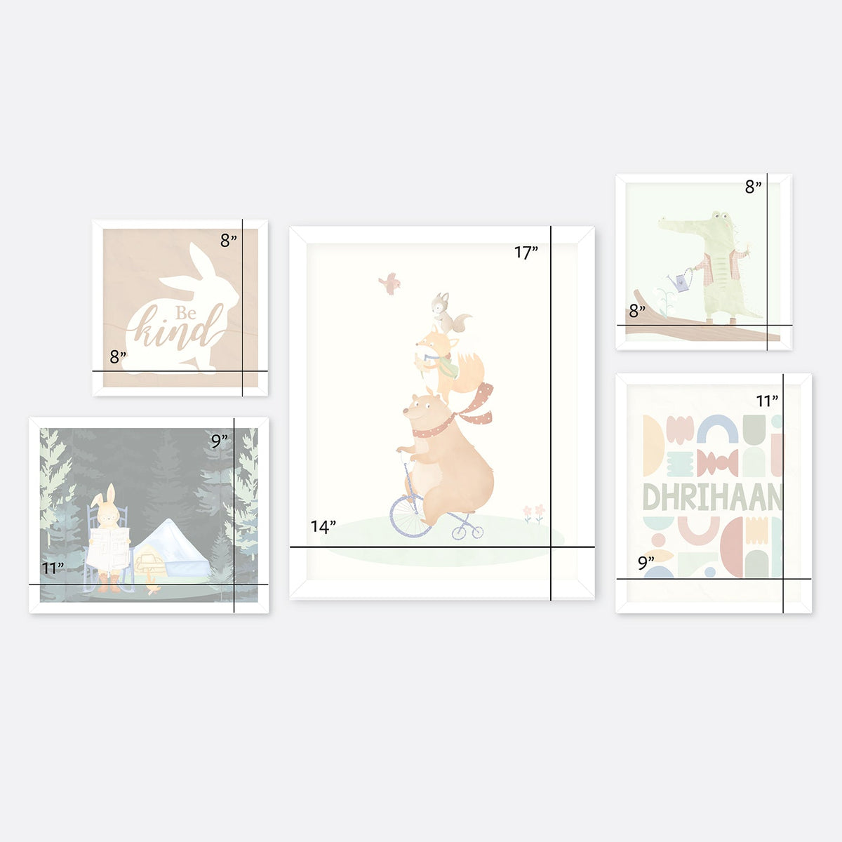 Woodland Wall Art Set